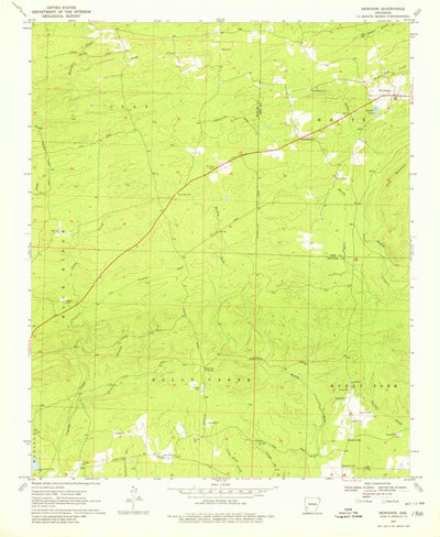 United States Geological Survey Newhope, AR (1969, 24000-Scale) digital map