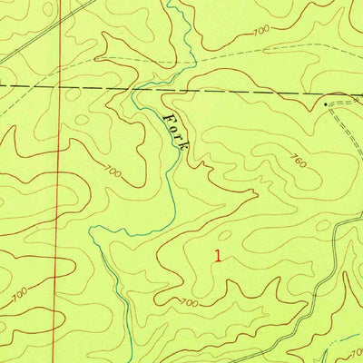 United States Geological Survey Newhope, AR (1969, 24000-Scale) digital map