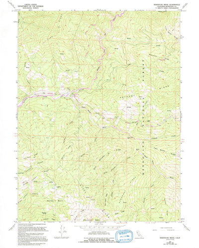 United States Geological Survey Newhouse Ridge, CA (1967, 24000-Scale) digital map