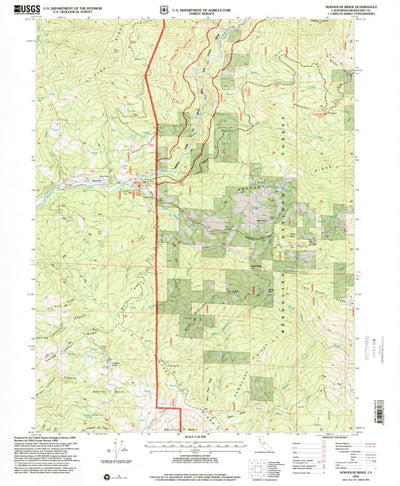 United States Geological Survey Newhouse Ridge, CA (1995, 24000-Scale) digital map