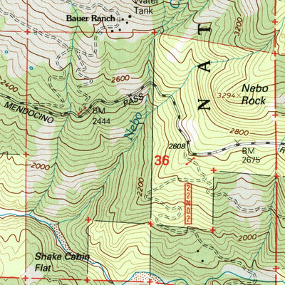 United States Geological Survey Newhouse Ridge, CA (1995, 24000-Scale) digital map