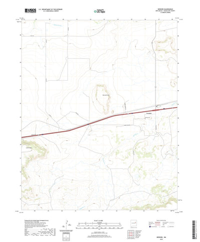 United States Geological Survey Newkirk, NM (2020, 24000-Scale) digital map