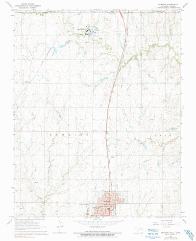 United States Geological Survey Newkirk, OK-KS (1968, 24000-Scale) digital map