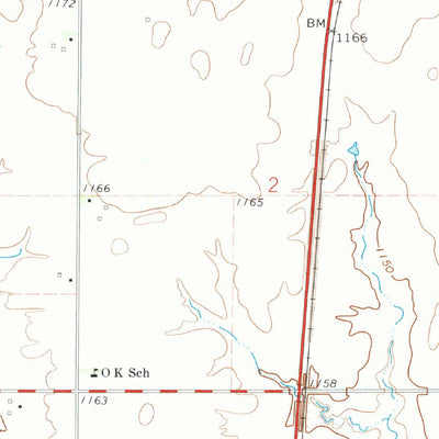 United States Geological Survey Newkirk, OK-KS (1968, 24000-Scale) digital map