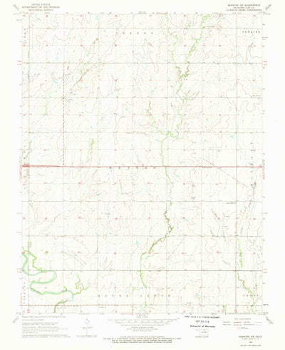 United States Geological Survey Newkirk SW, OK (1968, 24000-Scale) digital map