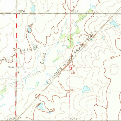 United States Geological Survey Newkirk SW, OK (1968, 24000-Scale) digital map