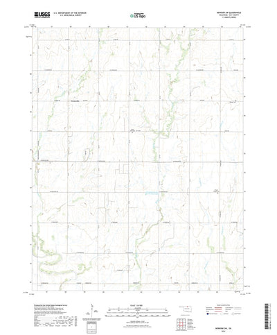 United States Geological Survey Newkirk SW, OK (2022, 24000-Scale) digital map