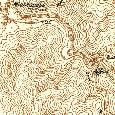 United States Geological Survey Newland, NC (1934, 24000-Scale) digital map