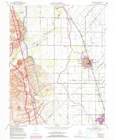 United States Geological Survey Newman, CA (1952, 24000-Scale) digital map