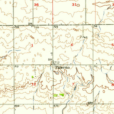 United States Geological Survey Newman, IL (1956, 62500-Scale) digital map