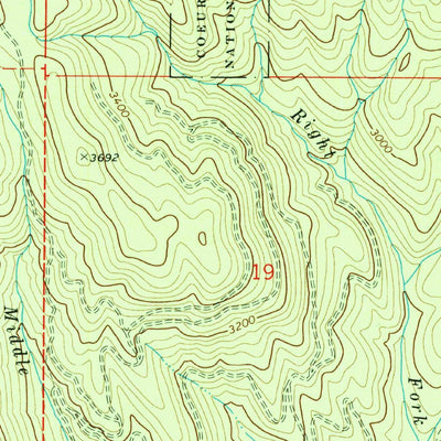 United States Geological Survey Newman Lake, WA-ID (1973, 24000-Scale) digital map