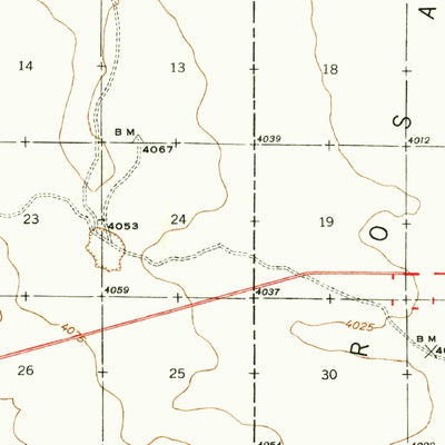 United States Geological Survey Newman, NM-TX (1940, 62500-Scale) digital map