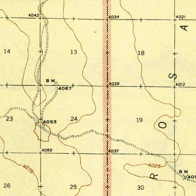 United States Geological Survey Newman, NM-TX (1943, 62500-Scale) digital map