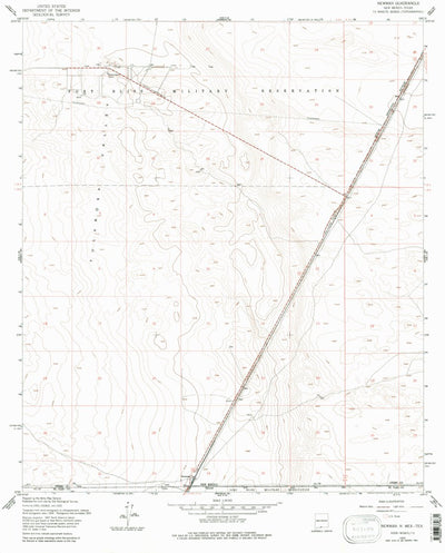 United States Geological Survey Newman, NM-TX (1955, 24000-Scale) digital map