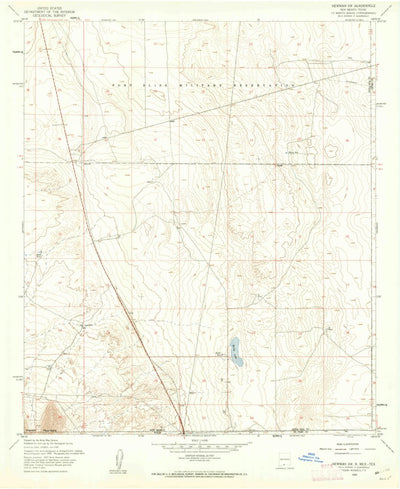United States Geological Survey Newman SW, NM-TX (1955, 24000-Scale) digital map