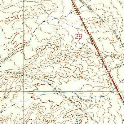 United States Geological Survey Newman SW, NM-TX (1955, 24000-Scale) digital map