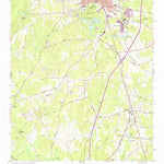 United States Geological Survey Newnan South, GA (1965, 24000-Scale) digital map