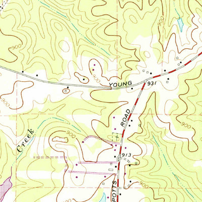 United States Geological Survey Newnan South, GA (1965, 24000-Scale) digital map