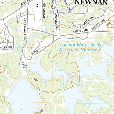 United States Geological Survey Newnan South, GA (2020, 24000-Scale) digital map