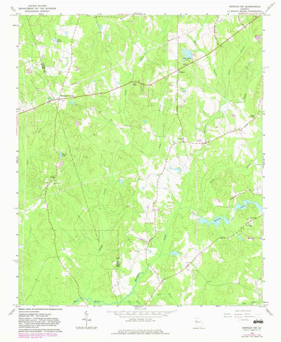 United States Geological Survey Newnan SW, GA (1965, 24000-Scale) digital map