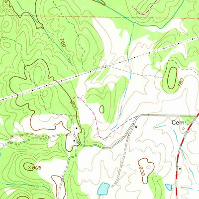 United States Geological Survey Newnan SW, GA (1965, 24000-Scale) digital map