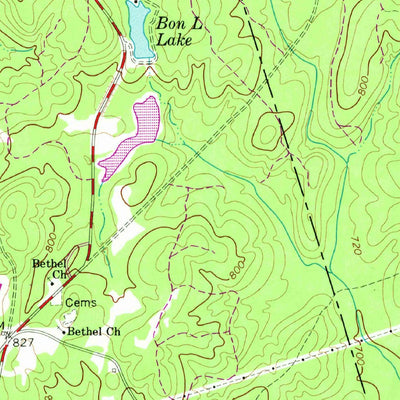 United States Geological Survey Newnan SW, GA (1965, 24000-Scale) digital map