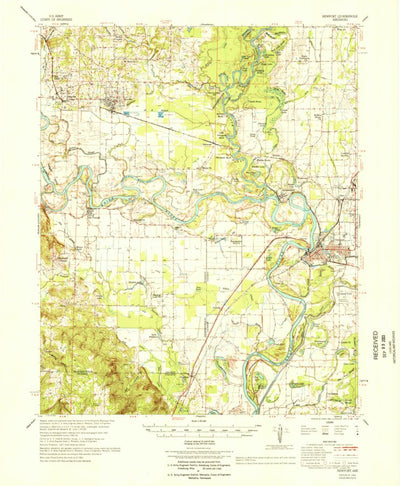United States Geological Survey Newport, AR (1966, 62500-Scale) digital map