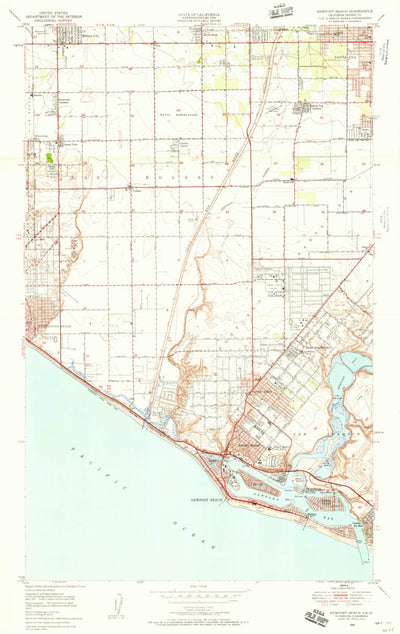 United States Geological Survey Newport Beach, CA (1949, 24000-Scale) digital map