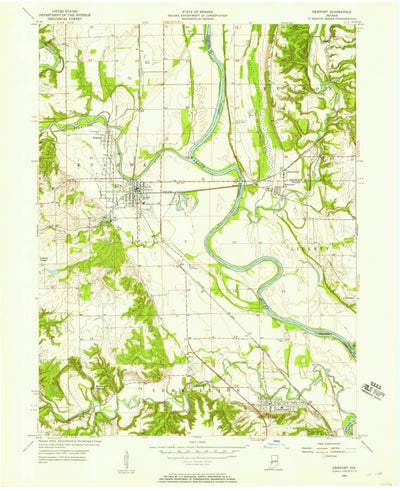 United States Geological Survey Newport, IN (1955, 24000-Scale) digital map