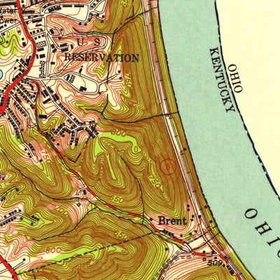 United States Geological Survey Newport, KY-OH (1952, 24000-Scale) digital map