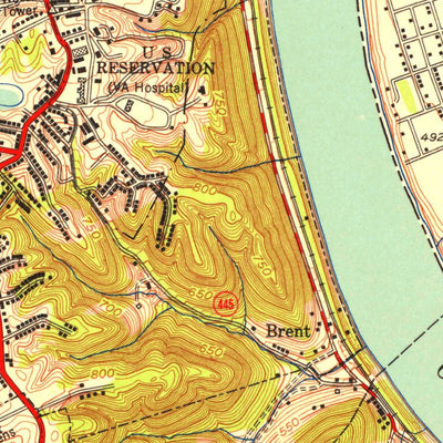 United States Geological Survey Newport, KY-OH (1955, 24000-Scale) digital map