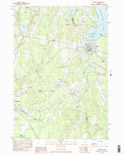 United States Geological Survey Newport, ME (1982, 24000-Scale) digital map