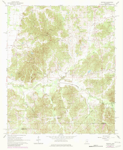 United States Geological Survey Newport, MS (1964, 24000-Scale) digital map