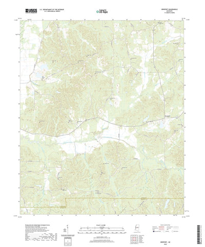 United States Geological Survey Newport, MS (2020, 24000-Scale) digital map