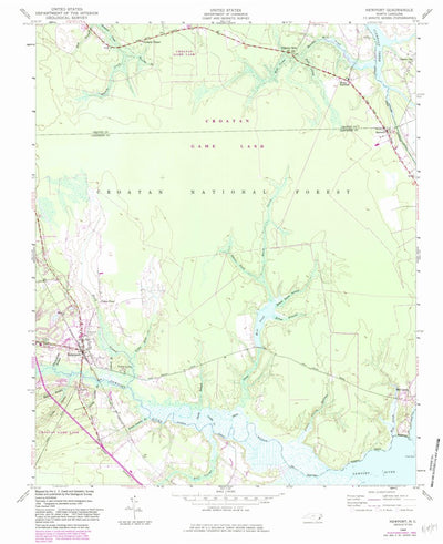United States Geological Survey Newport, NC (1949, 24000-Scale) digital map