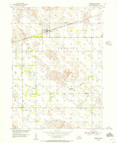 United States Geological Survey Newport, NE (1954, 24000-Scale) digital map