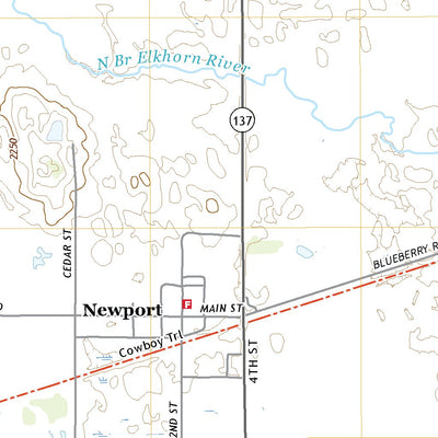 United States Geological Survey Newport, NE (2021, 24000-Scale) digital map