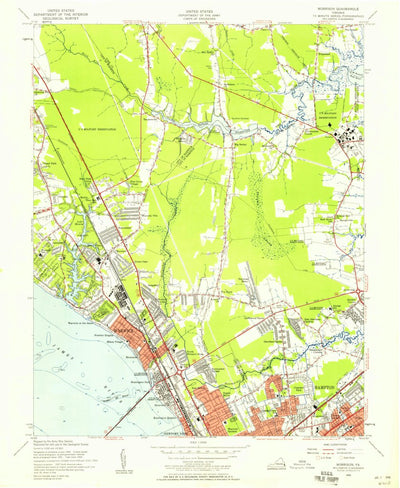 United States Geological Survey Newport News North, VA (1955, 24000-Scale) digital map