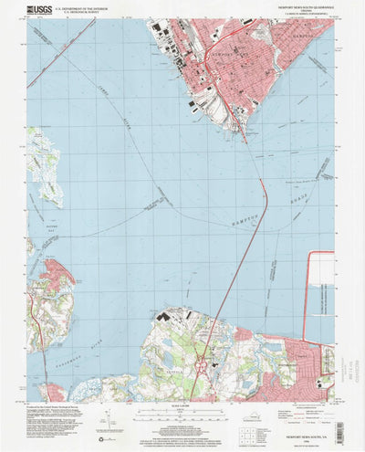 United States Geological Survey Newport News South, VA (1994, 24000-Scale) digital map