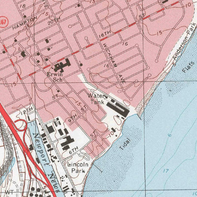 United States Geological Survey Newport News South, VA (1994, 24000-Scale) digital map