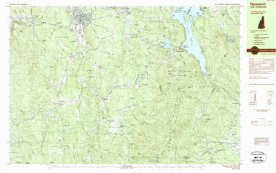 United States Geological Survey Newport, NH (1984, 25000-Scale) digital map