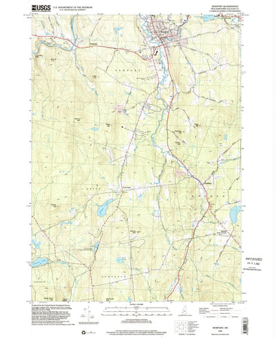 United States Geological Survey Newport, NH (1998, 24000-Scale) digital map