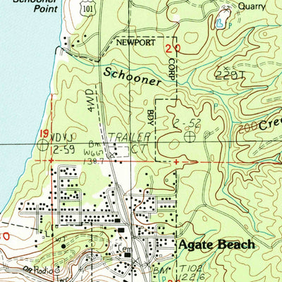 United States Geological Survey Newport North, OR (1984, 24000-Scale) digital map