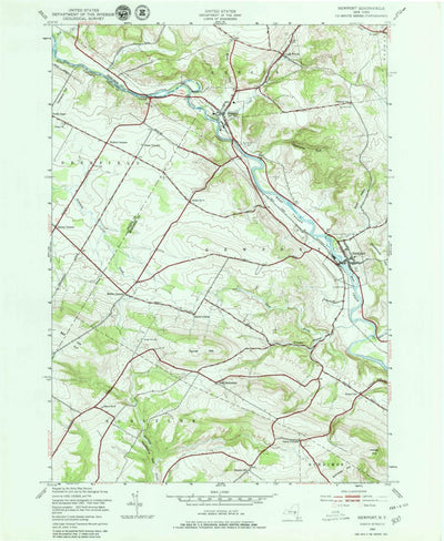 United States Geological Survey Newport, NY (1943, 24000-Scale) digital map