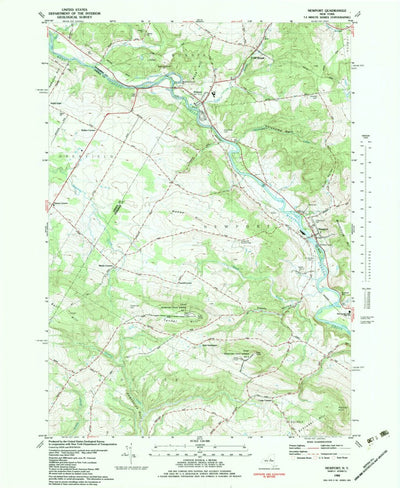 United States Geological Survey Newport, NY (1982, 24000-Scale) digital map