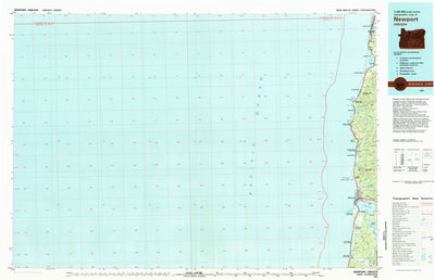 United States Geological Survey Newport, OR (1981, 100000-Scale) digital map