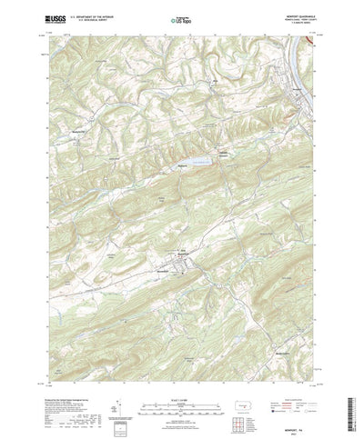 United States Geological Survey Newport, PA (2023, 24000-Scale) digital map