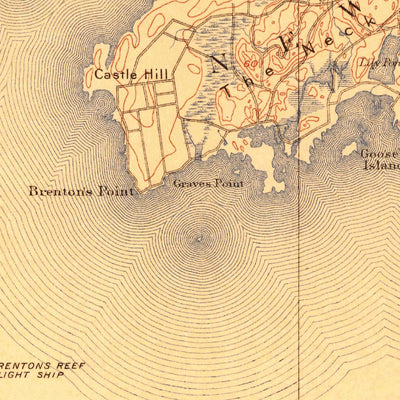 United States Geological Survey Newport, RI (1904, 62500-Scale) digital map