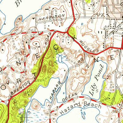 United States Geological Survey Newport, RI (1939, 24000-Scale) digital map
