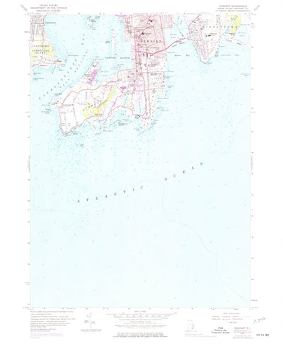 United States Geological Survey Newport, RI (1957, 24000-Scale) digital map